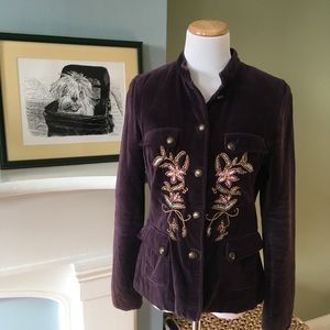 Absolu Confort Paris Velvet Jacket w/ Embroidery